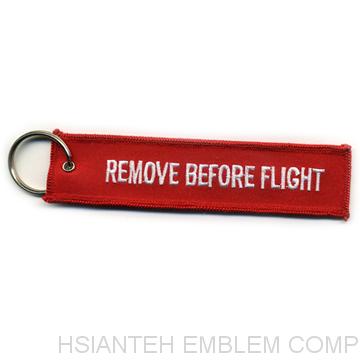 Leather Keyring Engraved Keelung City Taiwan Flag