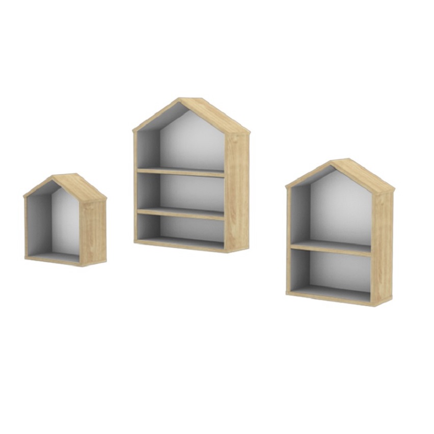 kids wall mounted bookcase