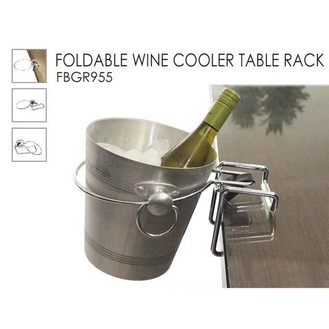 FOLDABLE WINE COOLER TABLE RACK