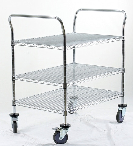 3T 24"X36" Heavy Duty Trolley with 5" PPR Castor Set