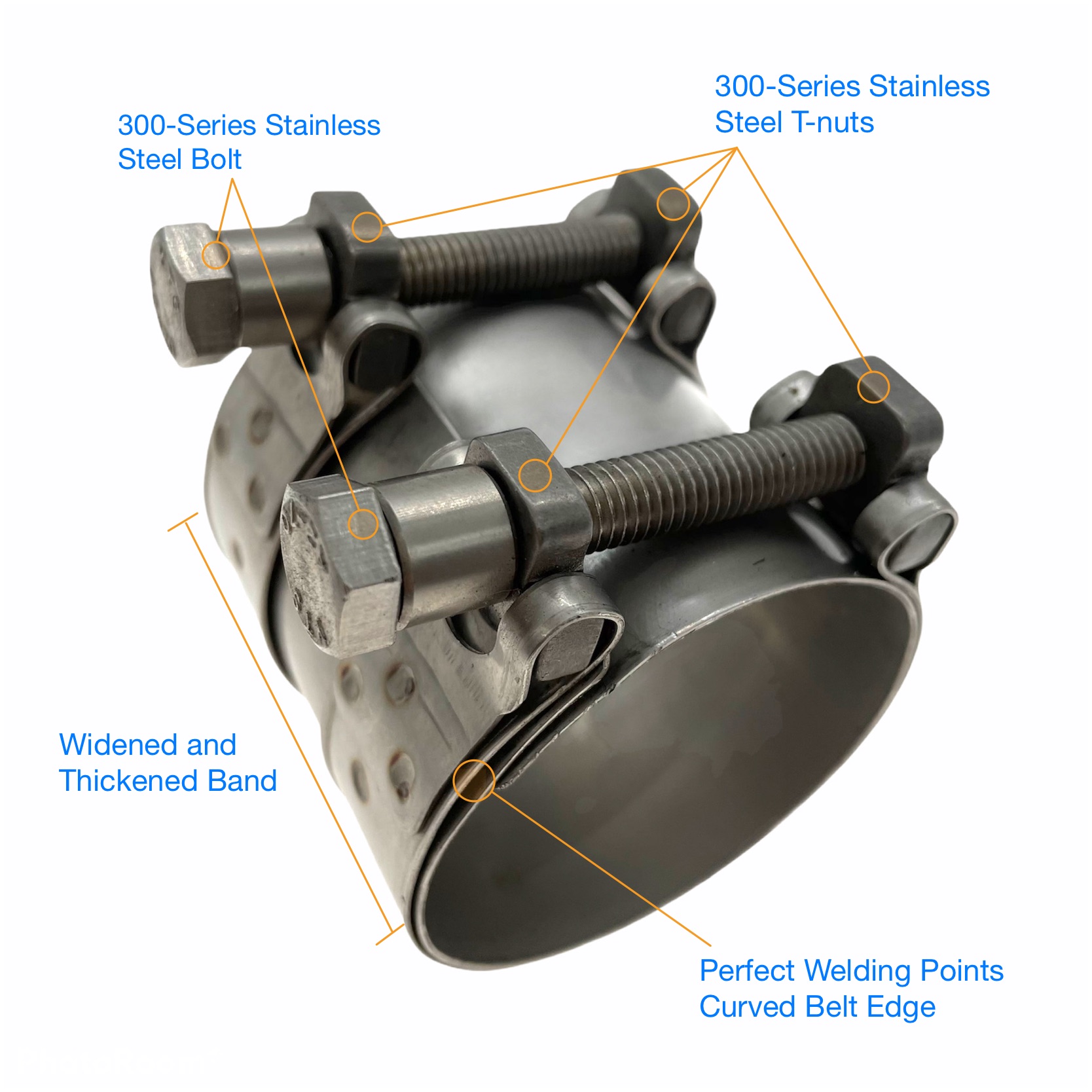 TT Widened HighPressure Hose Clamp