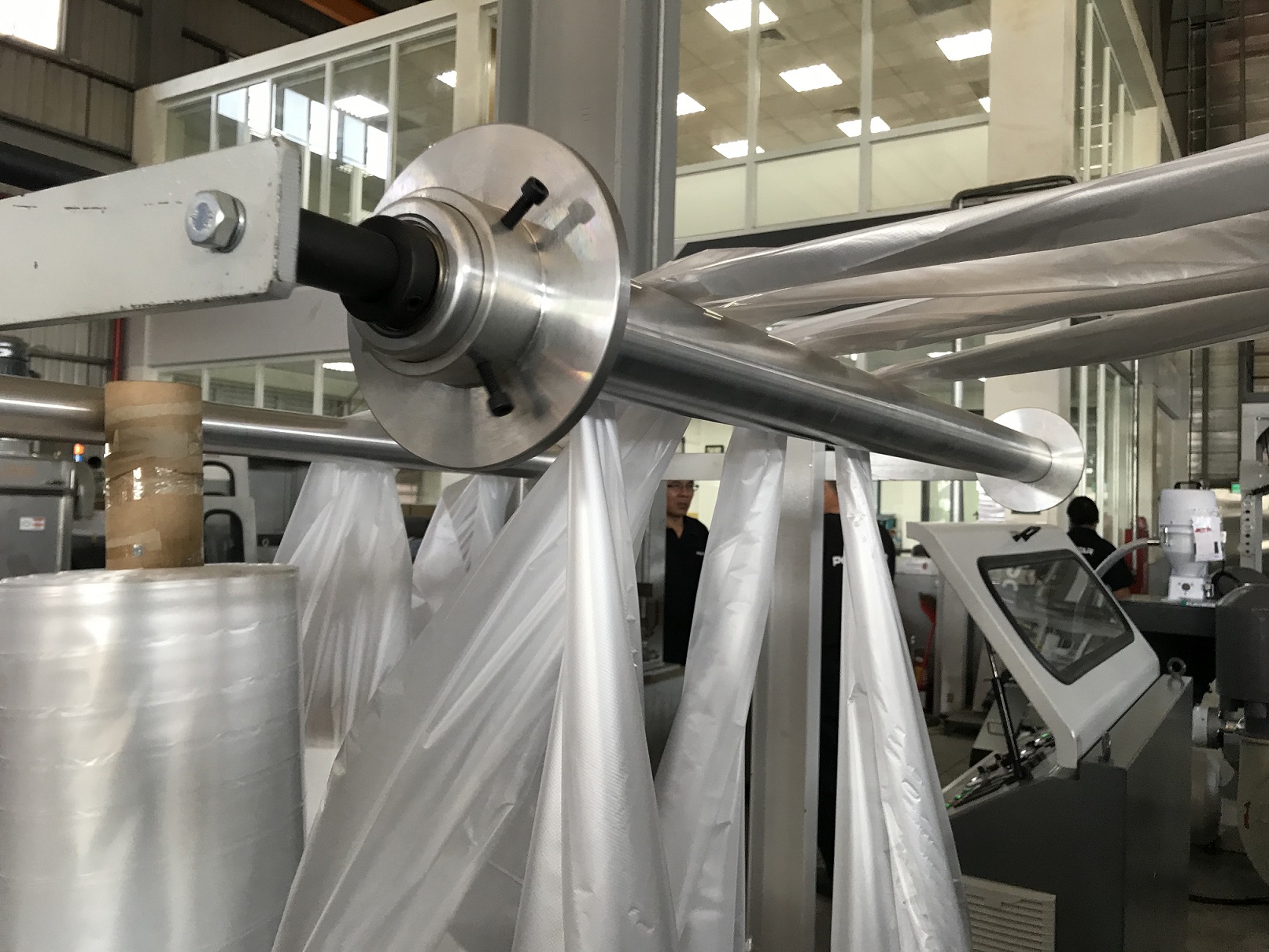 Inhouse plastic film reprocessing machine