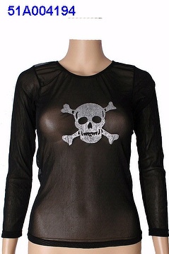 SEXY LINGER,SHEER WITH SKULL PATTERN