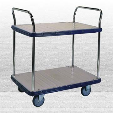 Two tiers platform hand trolley, capacity 350 kgs