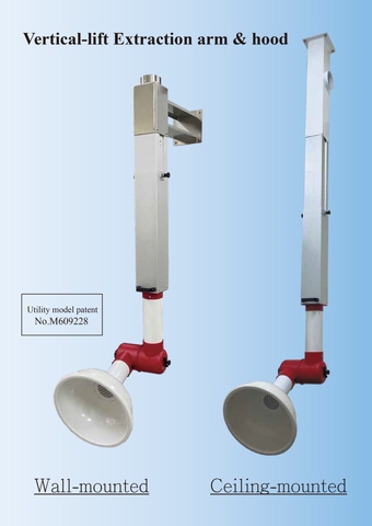 Vertical-lift Extraction arm & hood