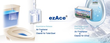 ezAce Air Freshener and Cleaner for Urinal