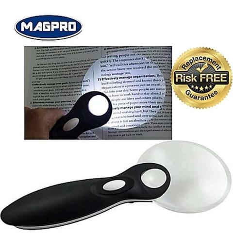 Optical Frameless Bifocal lens LED Magnifier 
