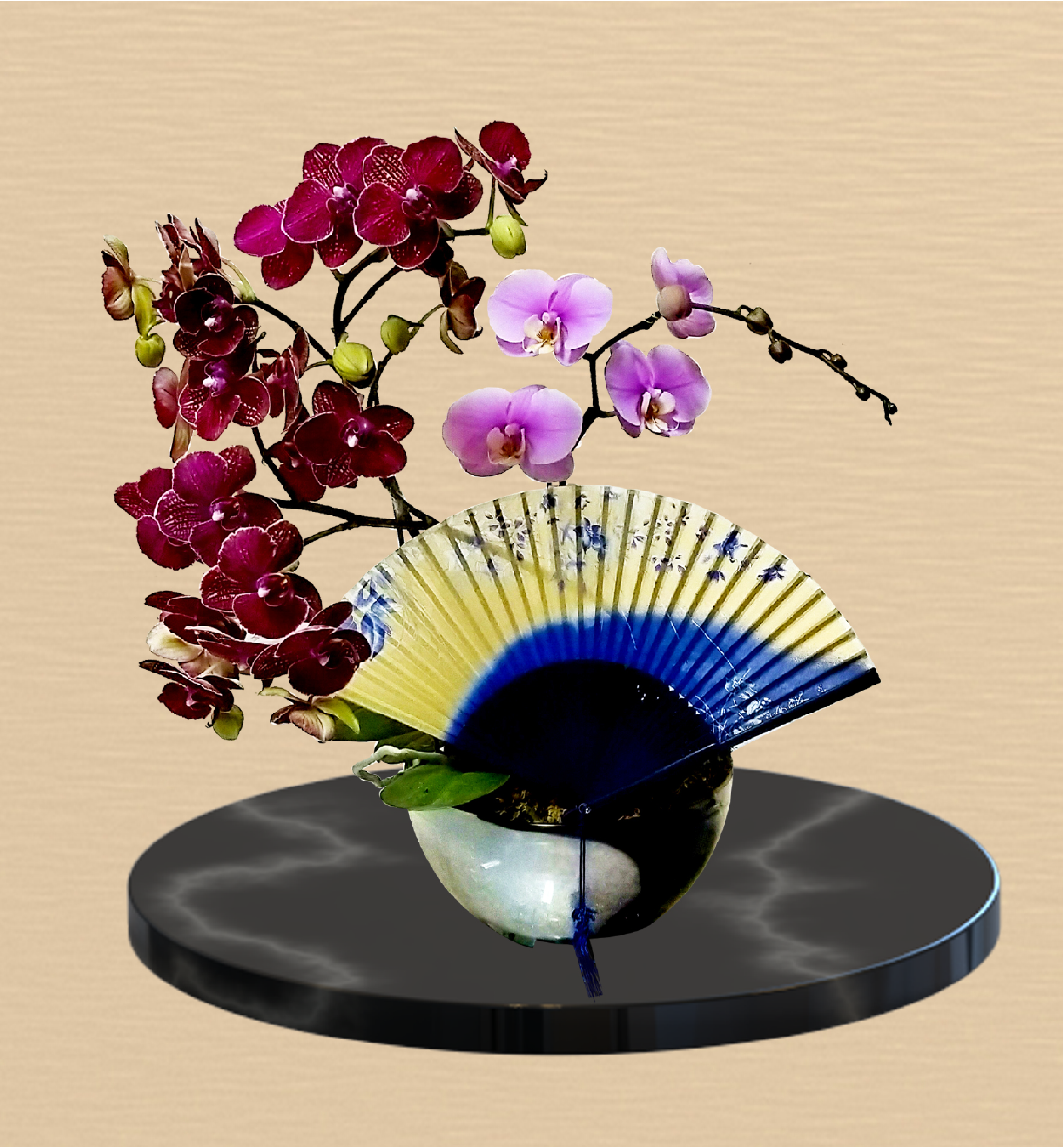 Moon over Spring River — orchid arrangement