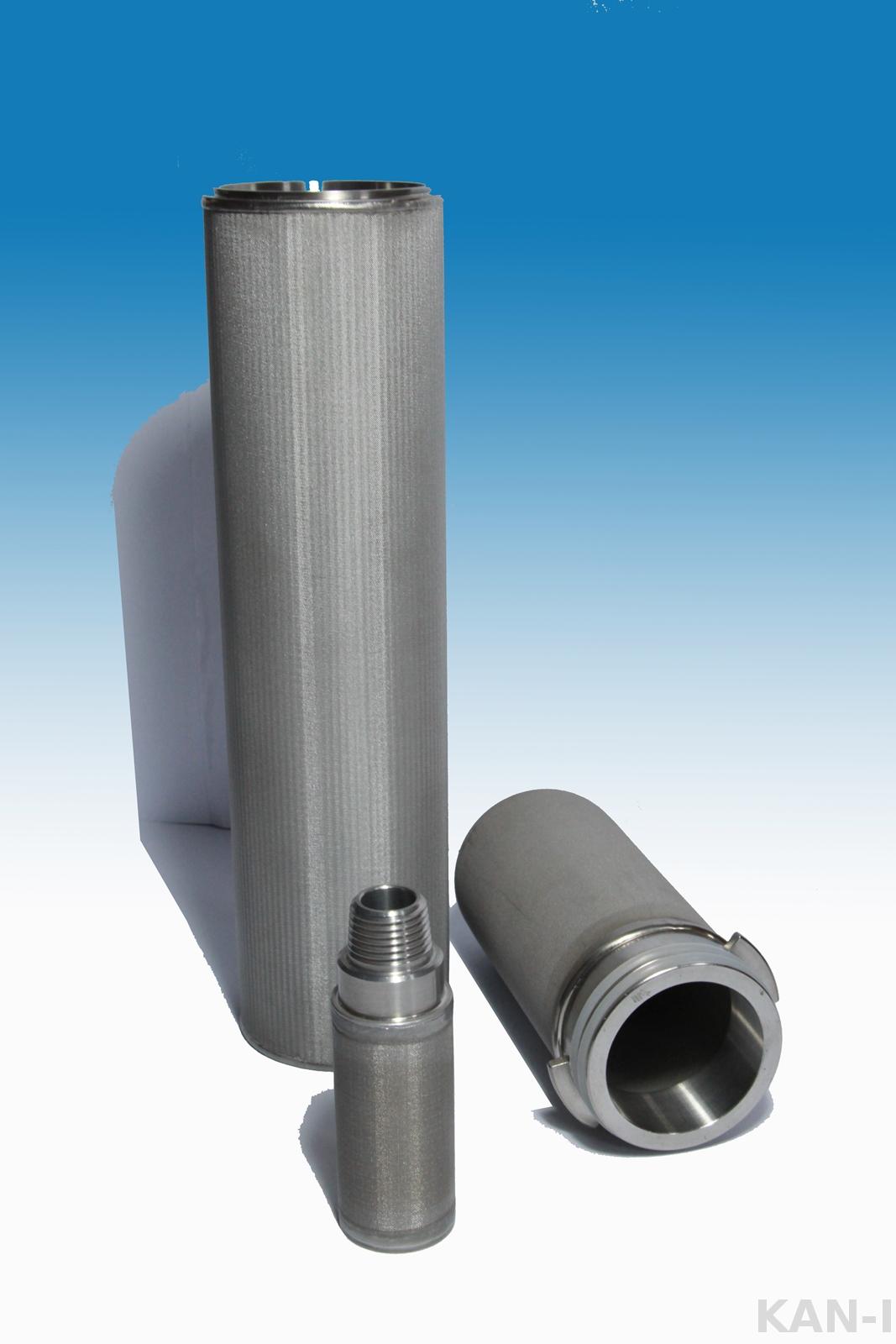 Multilayer stainless steel sintering mesh filter cartridge