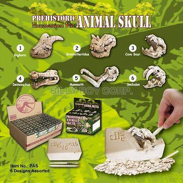 dinosaur skull dig kit