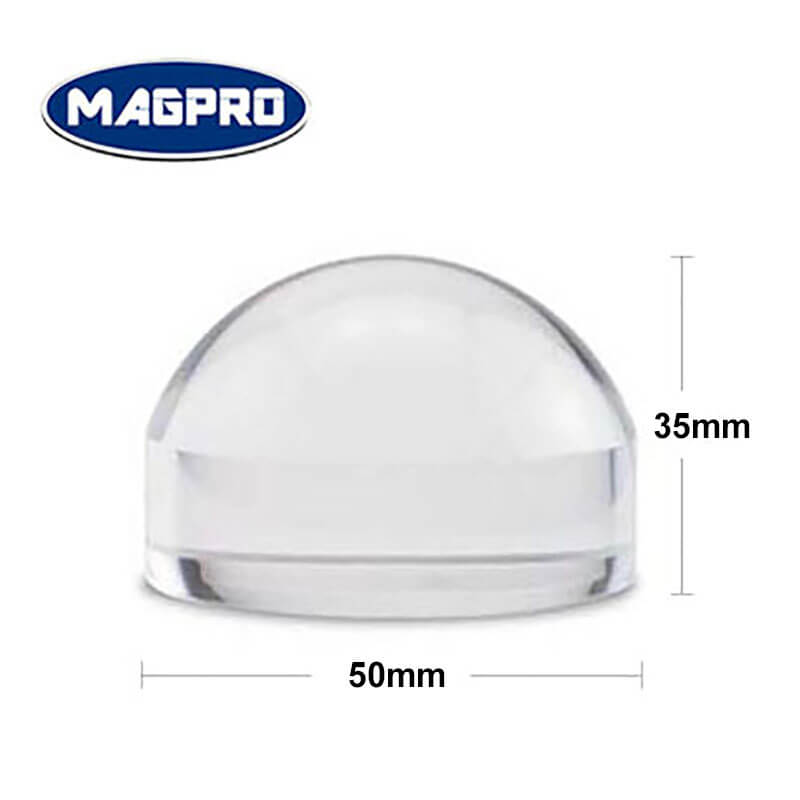 2 inch Crystal Engraved Magnifying Paperweight Paper Reading Magnifying