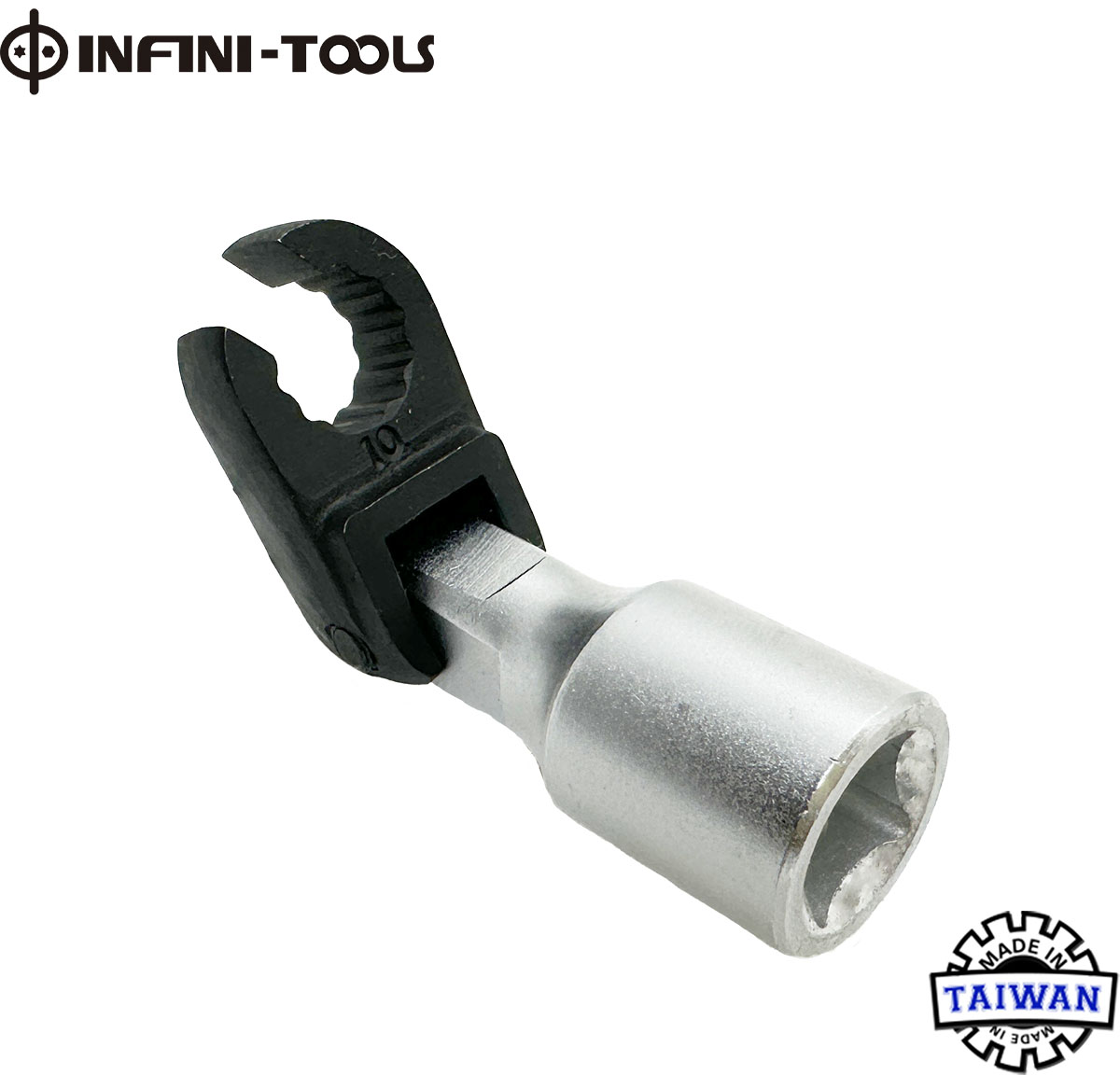 Flexible Crows Foot Wrench 10mm 3/8"DR, FlexHead Crows Foot Line Wrench, Flexibler