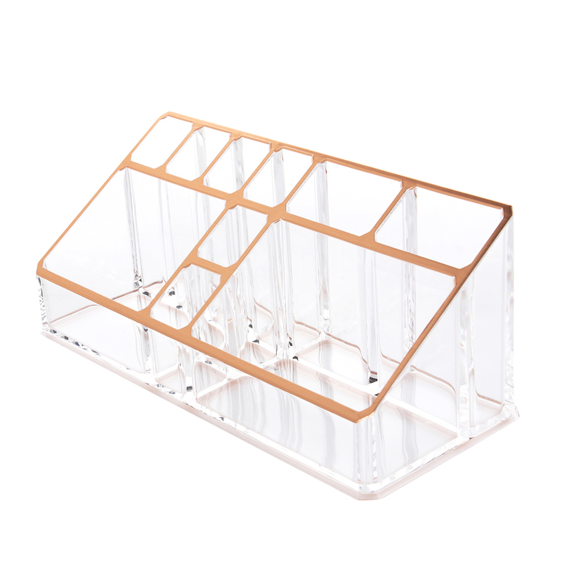 AAC002SR Rose Gold Acrylic Makeup Organizer Taiwantrade