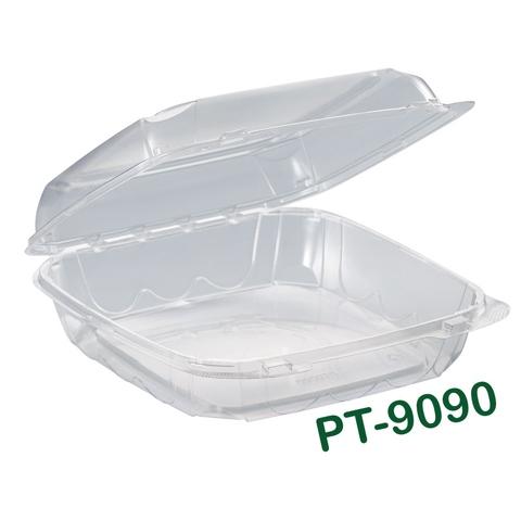 Hinged Salad Container 1000ml  Recycled Plastic Food Containers