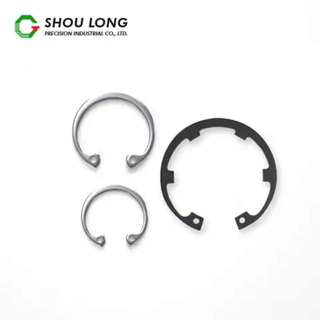 Spring retaining rings with lugs for bores internal circlips DIN 984