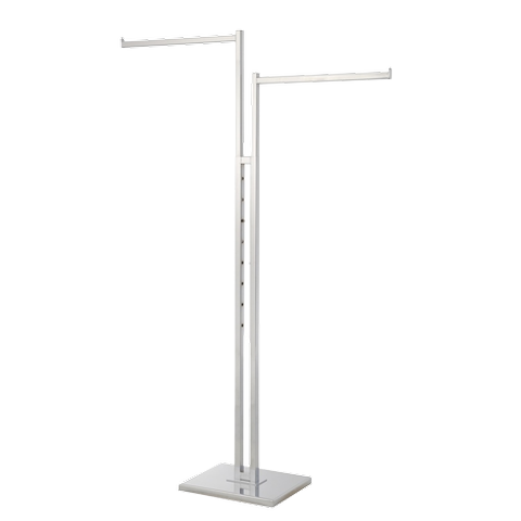 2 way garment display rack metal freestanding display rack