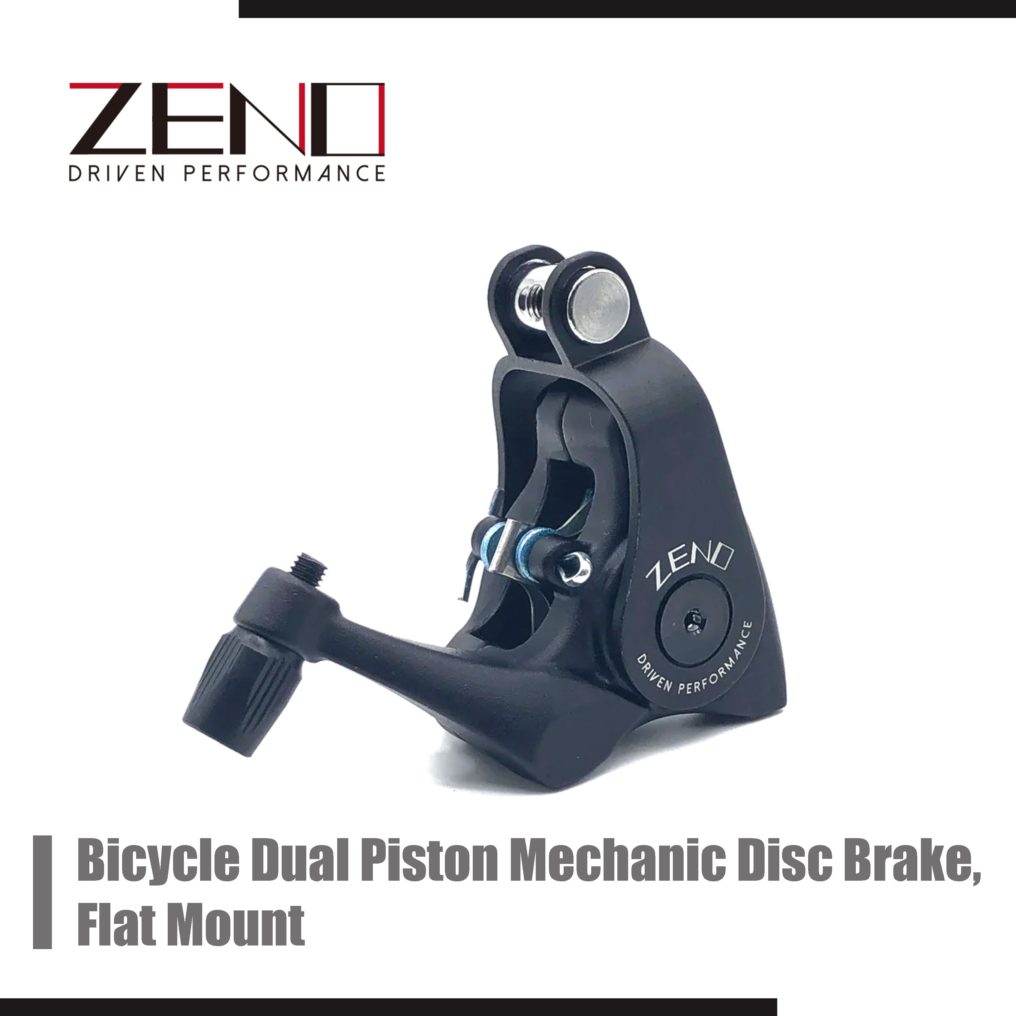 Bicycle Speed Clip Dual Piston Mechanic Disc Brake, Flat Mount