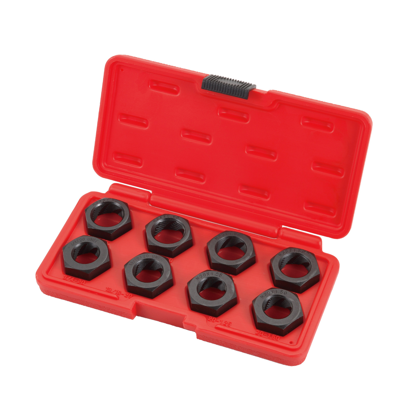 Wheel Stud Thread Repairing Tool Set Metrics and SAE Sizes