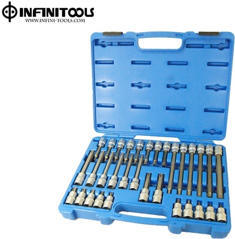 T Bit Socket 32-piece T-Star Bit Socket Set ,1/2