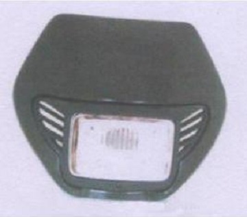 UFO SQUARE HEADLIGHT BLA W/ H4- 2603257B1