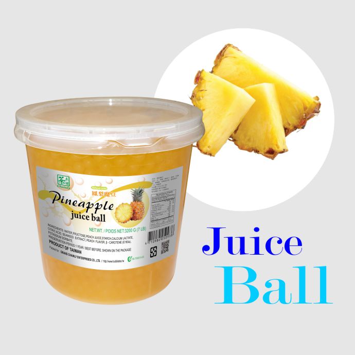 Pineapple Flavoured Juice  Ball  Natural Color 