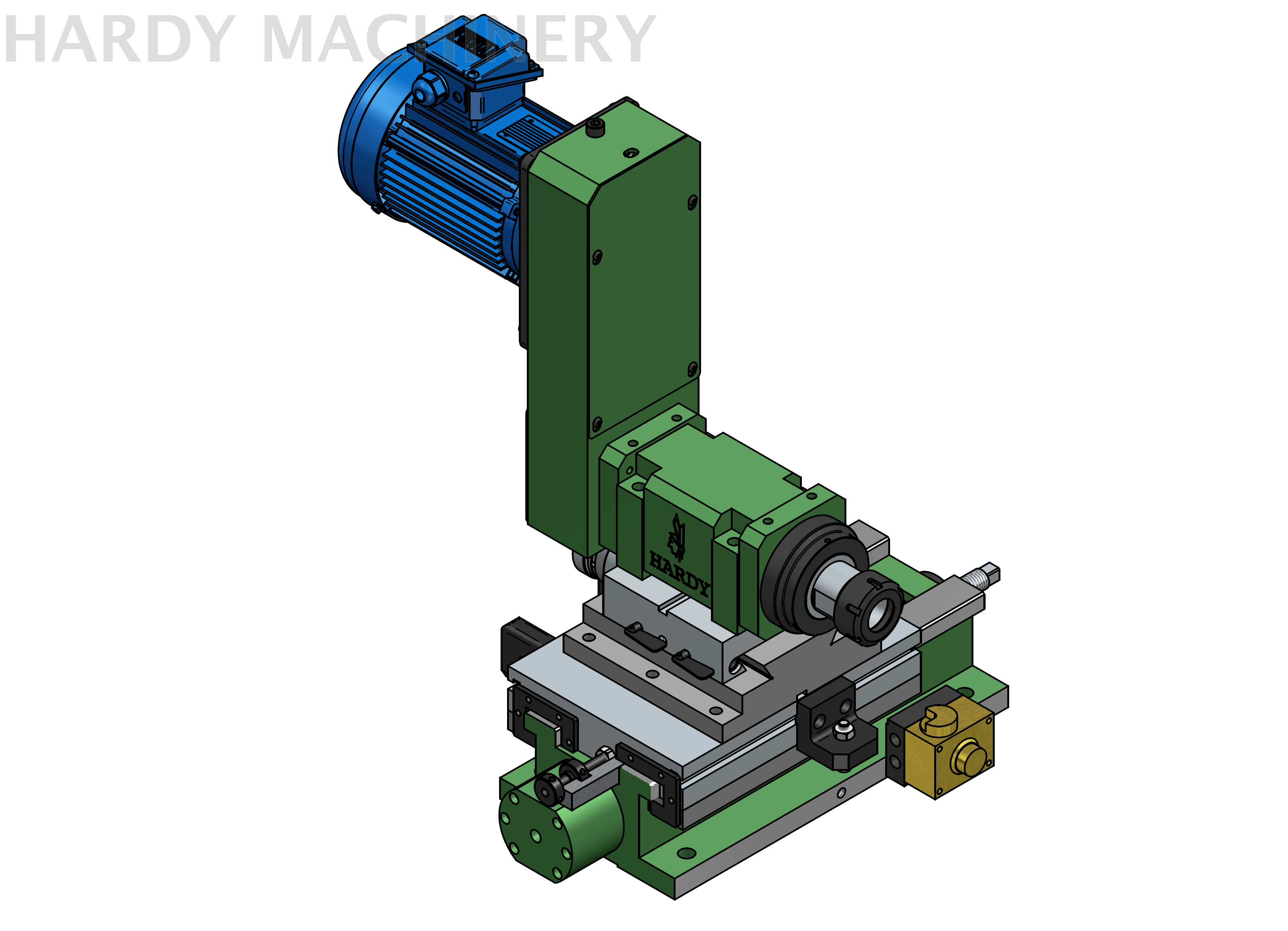 Hydraulic slide table Servo milling spindle head, Boring Spindle