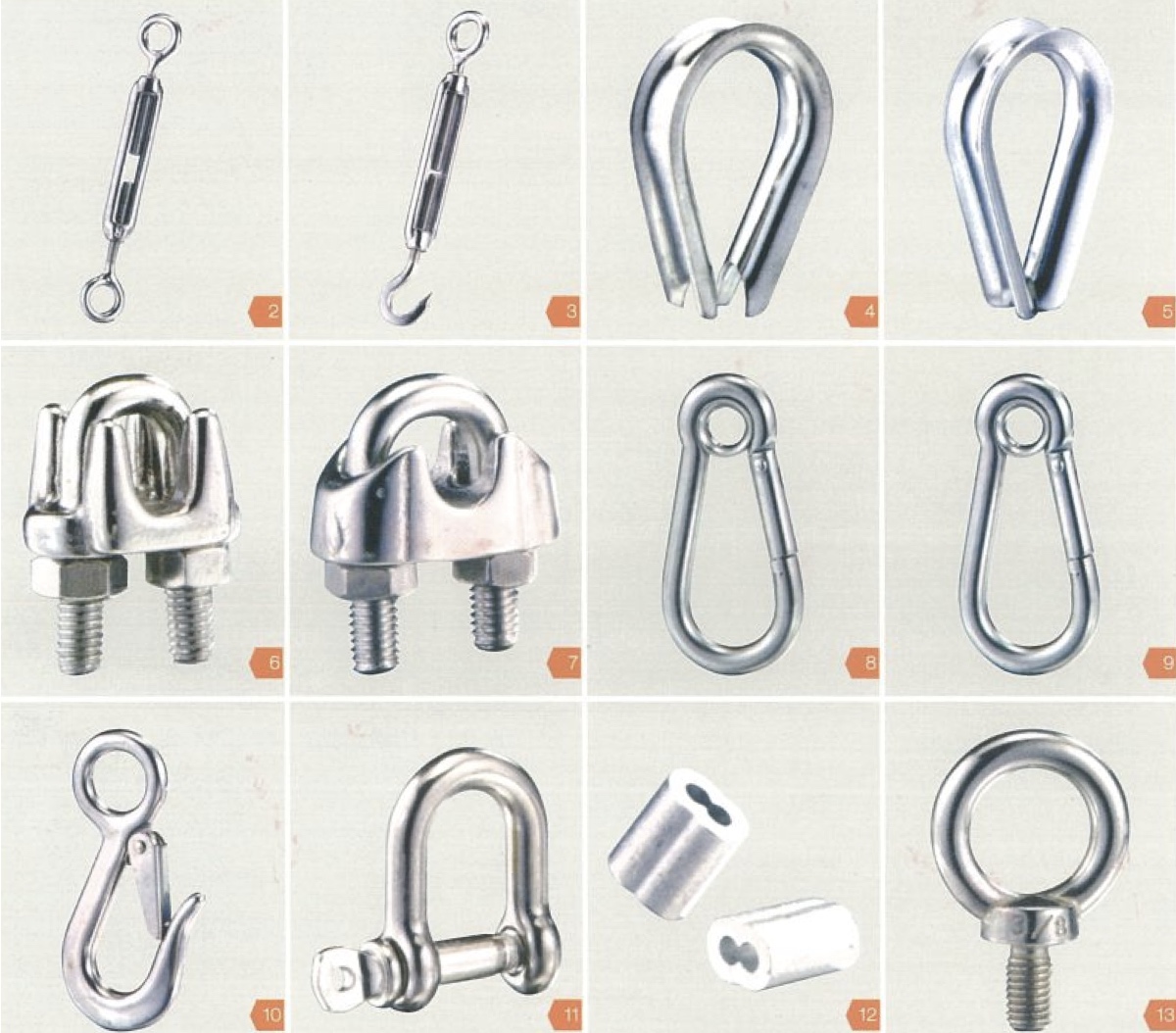 Various OEM Custom Stainless-Steel Wire Rope Fittings | Taiwantrade
