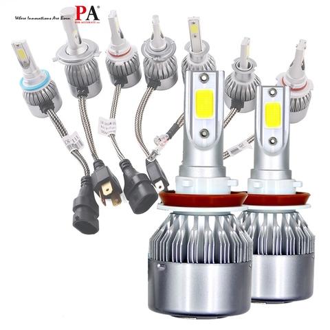 4pcs COB LED Chip for C6 Car Headlight Bulbs H1 H3 H4 H7 COB Chip