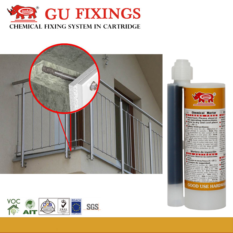 Styrene Free Vinylester Injection Adhesive For Bonding Metal To