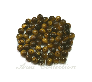 Tiger Eye 5mm Ball Drilled Half Way