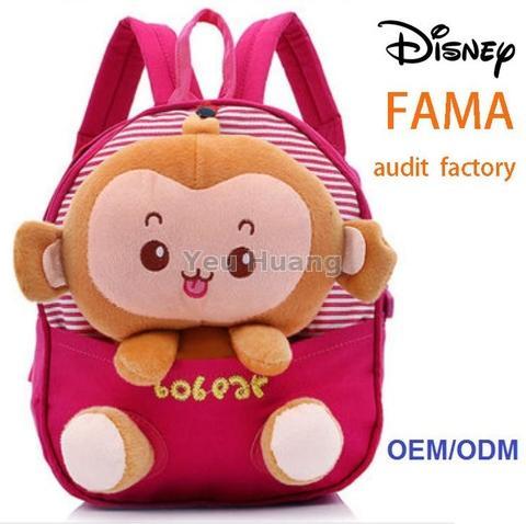 promotional plush zoo backpack animal custom supplier manufacturer factory