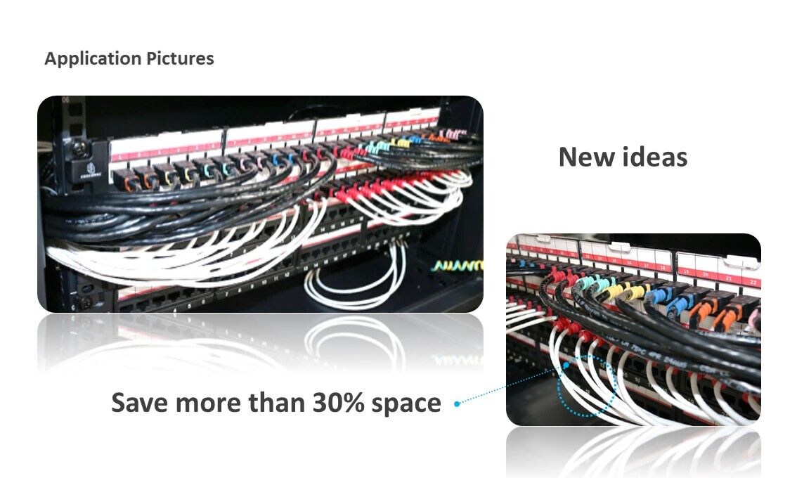 Cordon de brassage CRXCONEC généralement combiné avec un panneau de brassage servi dans le centre de données. Lorsque notre cordon de brassage avec panneau de brassage est placé dans l'armoire rack, le cordon de brassage CRXCONEC est beaucoup plus facile à identifier.