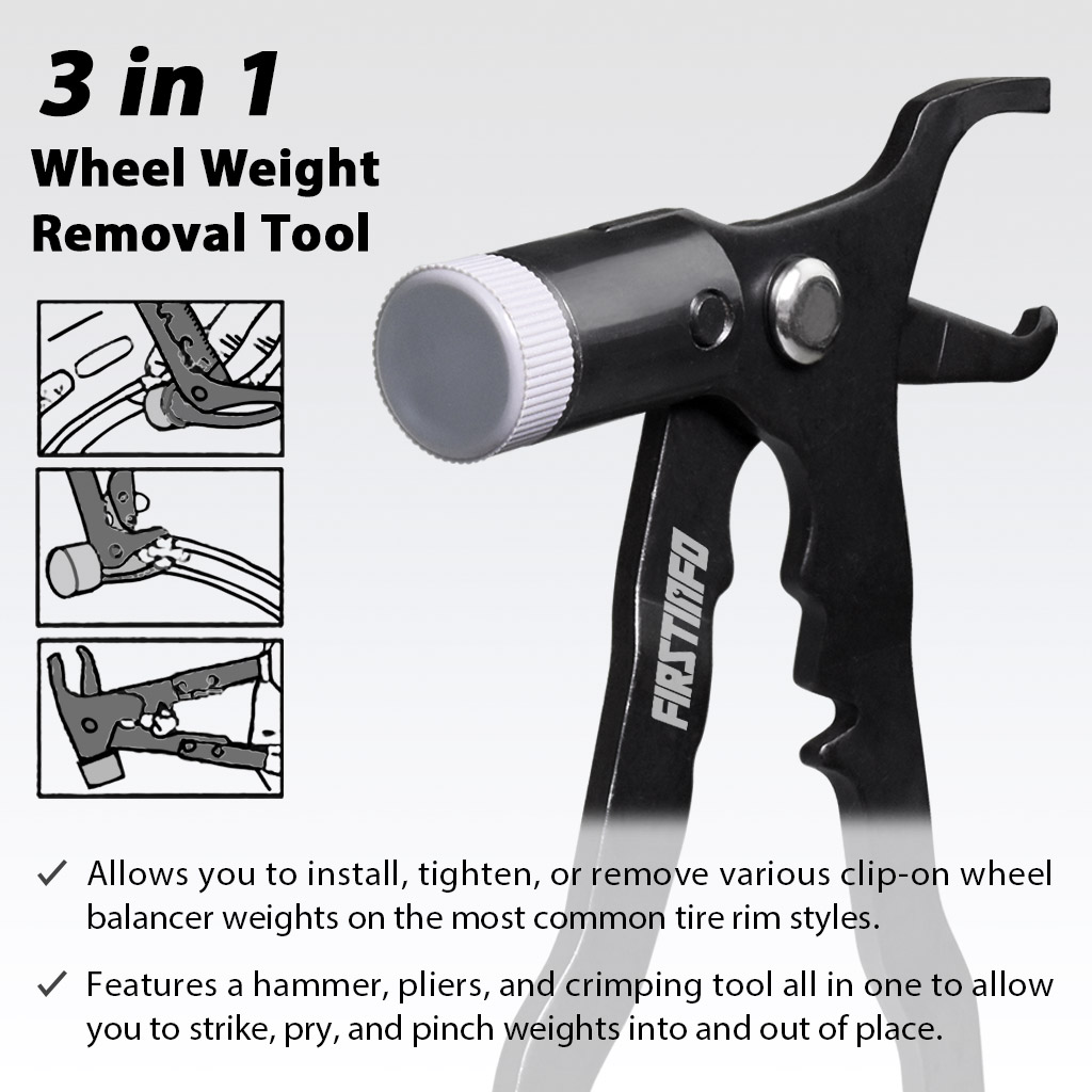 Coated Wheel Balance Weight Plier / Remover / Installer / Tyre Hammer