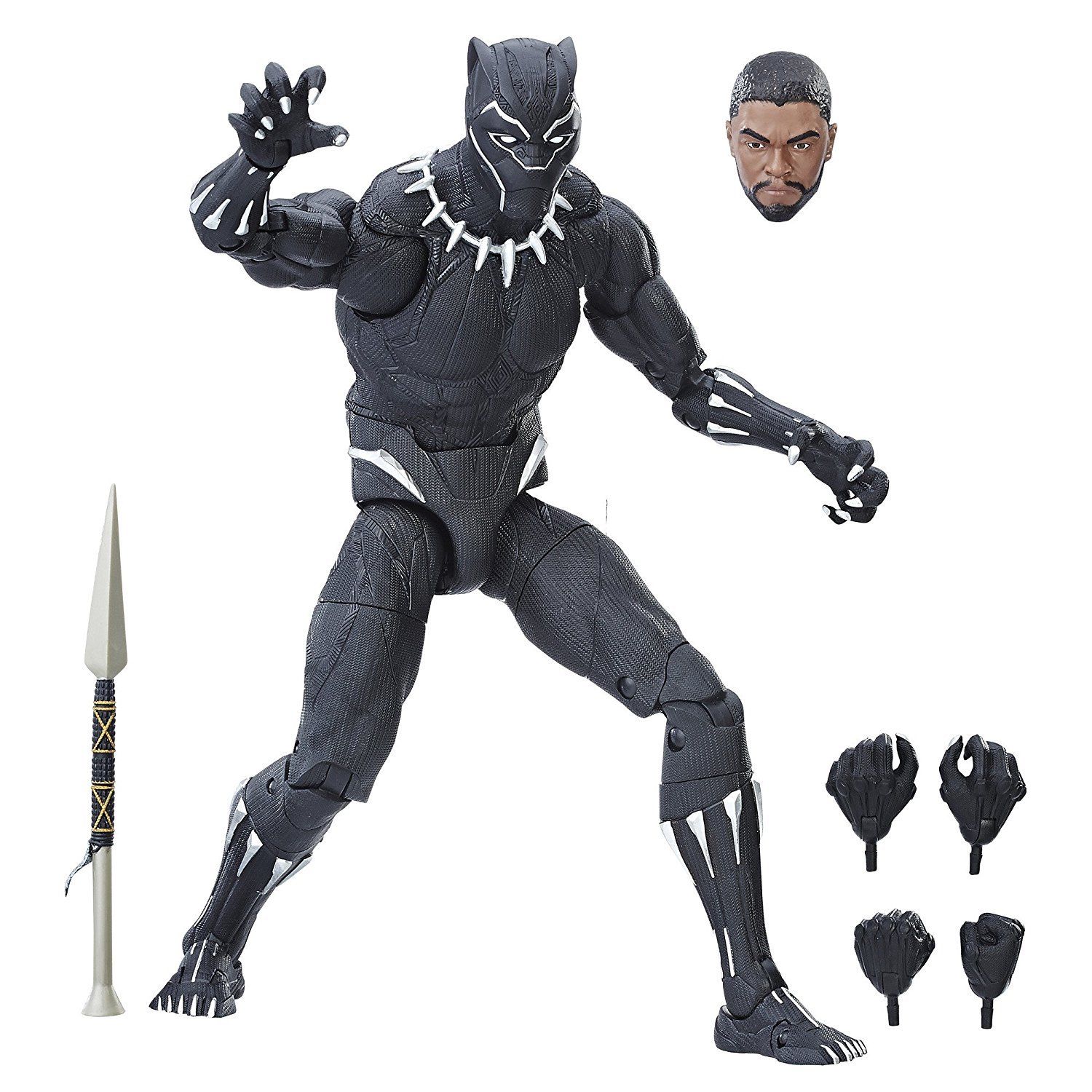 marvel black panther slash and strike black panther figure