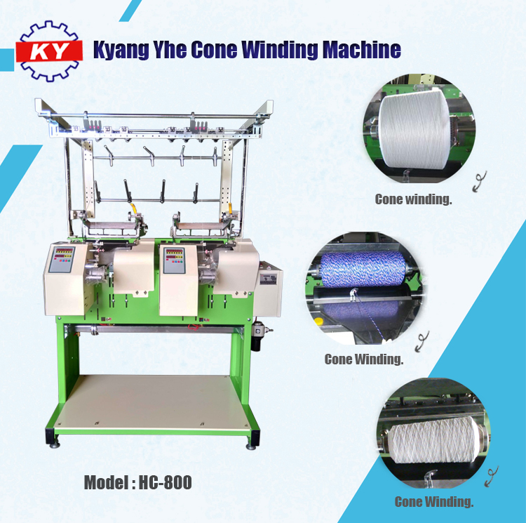 Cone to cone yarn winding machine price