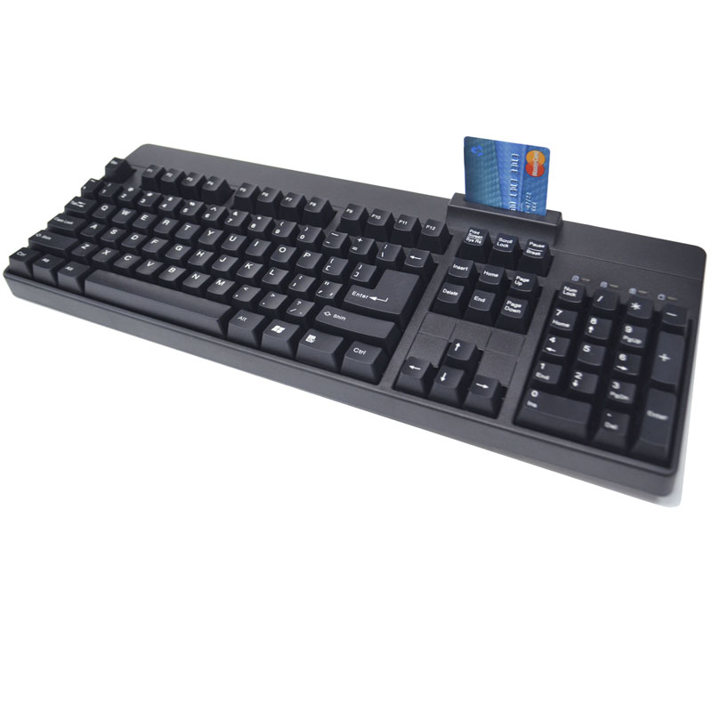 wireless keyboard with card reader