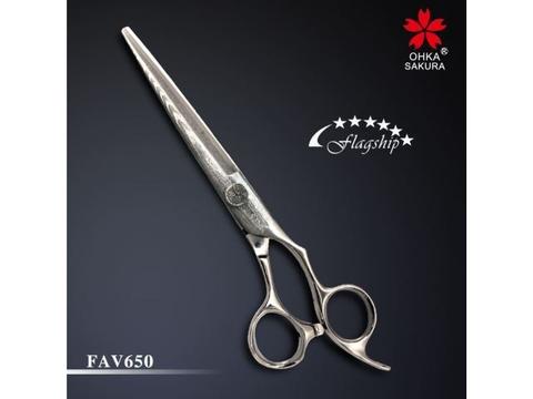 SAKURA Scissors: FAV650- Professional hair cutting shears for hairdressers and barbers