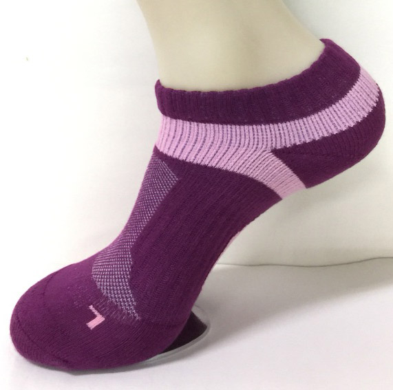 Purple Arch Support Running Socks 