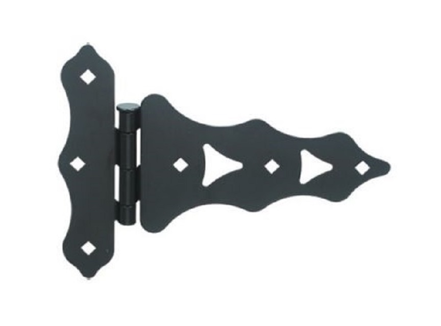 Juanwei JWTH16 8” Heavy Duty Tee Hinges Traditional T Hinges Black