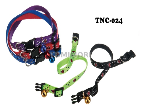 Satin Nylon Plastic Safety Buckle Pet Collar