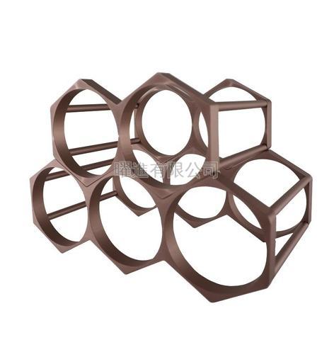 Aluminum 5 Bottle Wine Rack