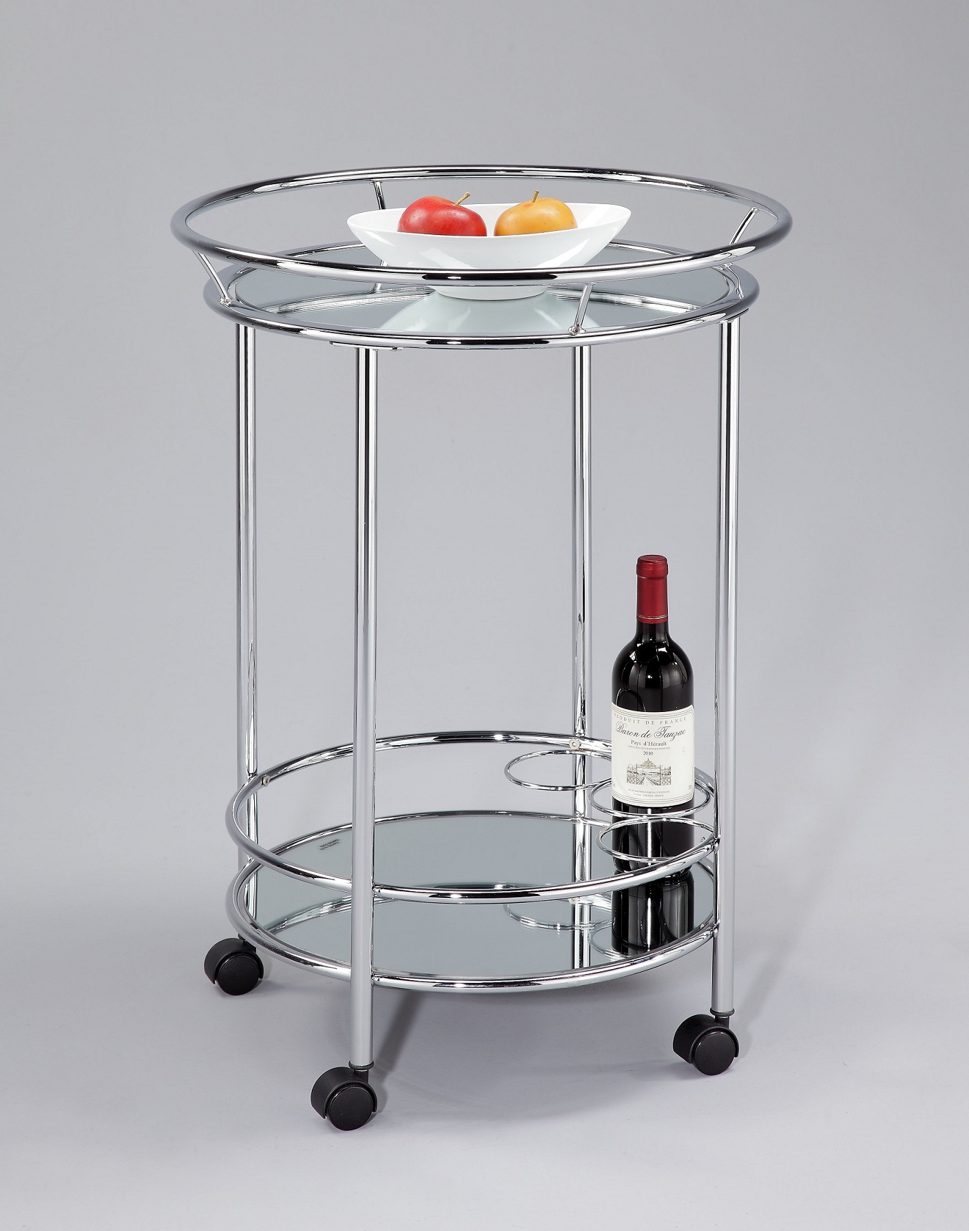 Wine Trolley Cart / Restaurant Trolley Cart / Food Trolley Cart / Dining Cart / Glass Trolley