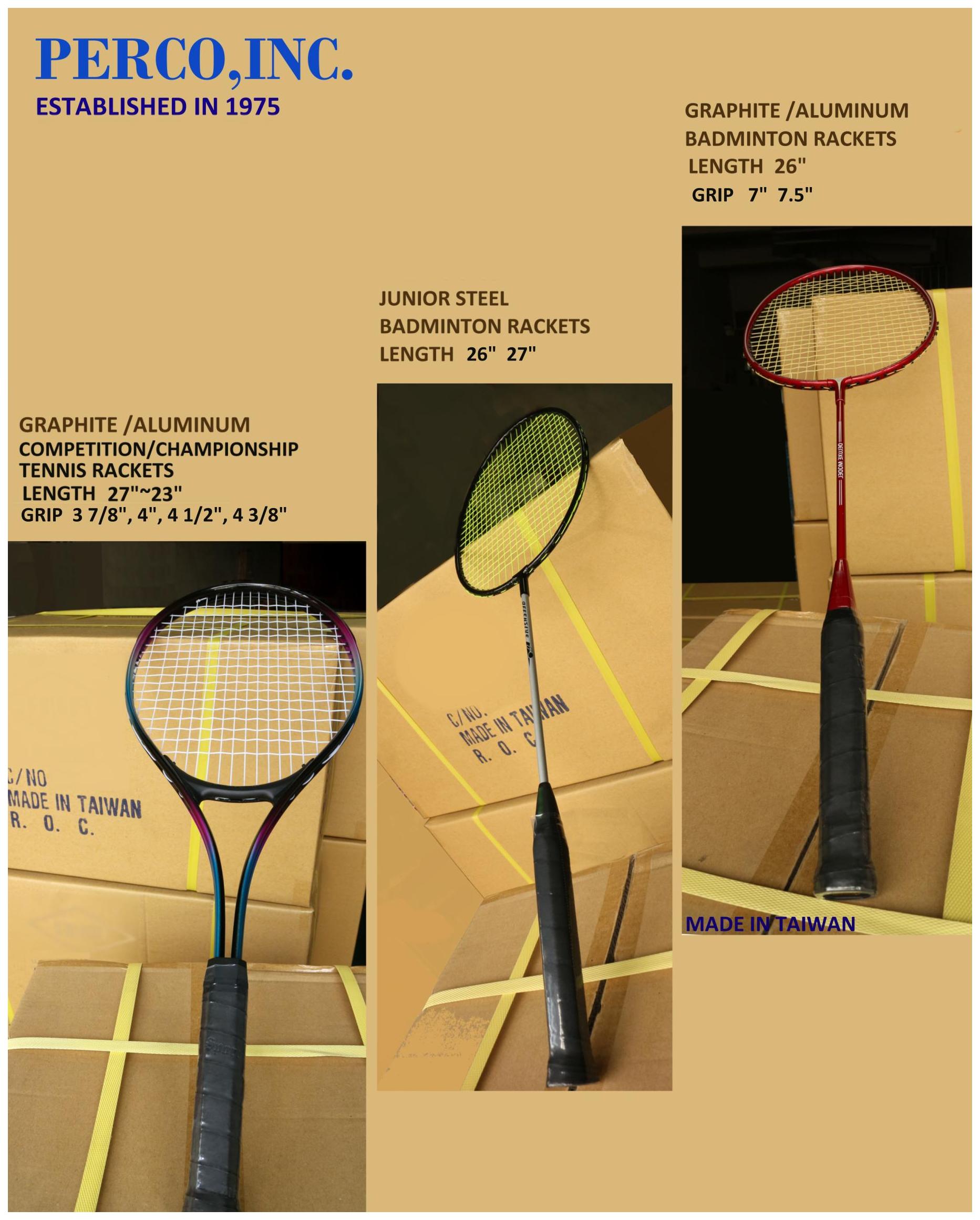 BADMINTON & SQUASH RACKETS