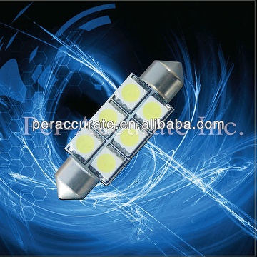 High power car led bulb 5050 6 SMD reading lamp PA license plate bulb