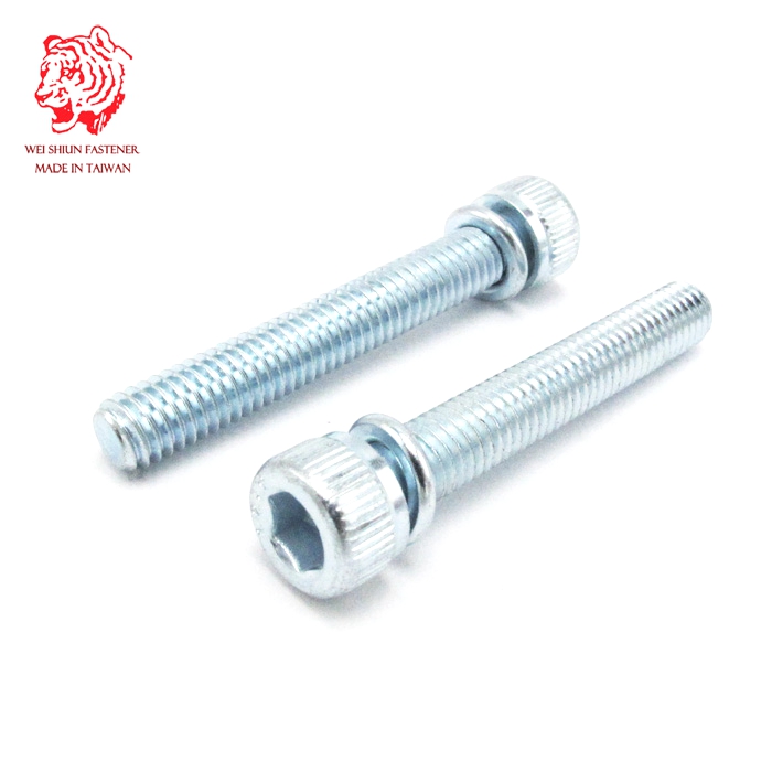 SEMS SCREW METRIC M6X40 HEX SOCKET RECESS CAP HEAD WITH LOCK WASHERS