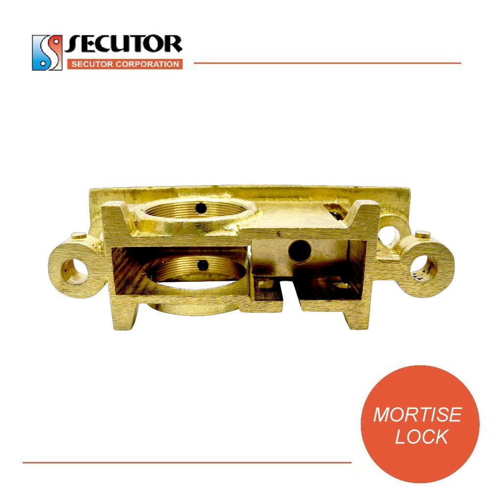 Solid Brass Round Bolt Bottom Door Rail Lock SECUTOR CORPORATION