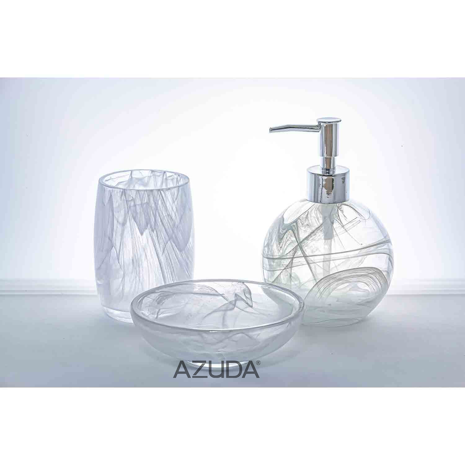 Glass Bathroom Accessories Set Taiwantrade   GB077 B 