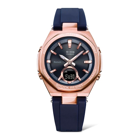5Cgo CASIO卡西歐BABY-G MSG-B100G-2A 藍牙太陽能女錶手錶藍-台灣經貿網