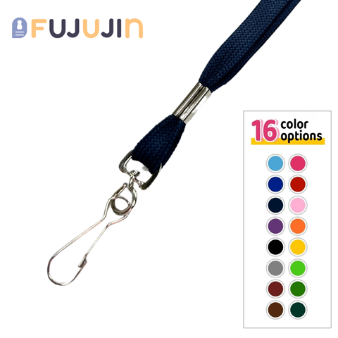 Cord Belt Polyester Lanyards for ID Badges with Metal Hook