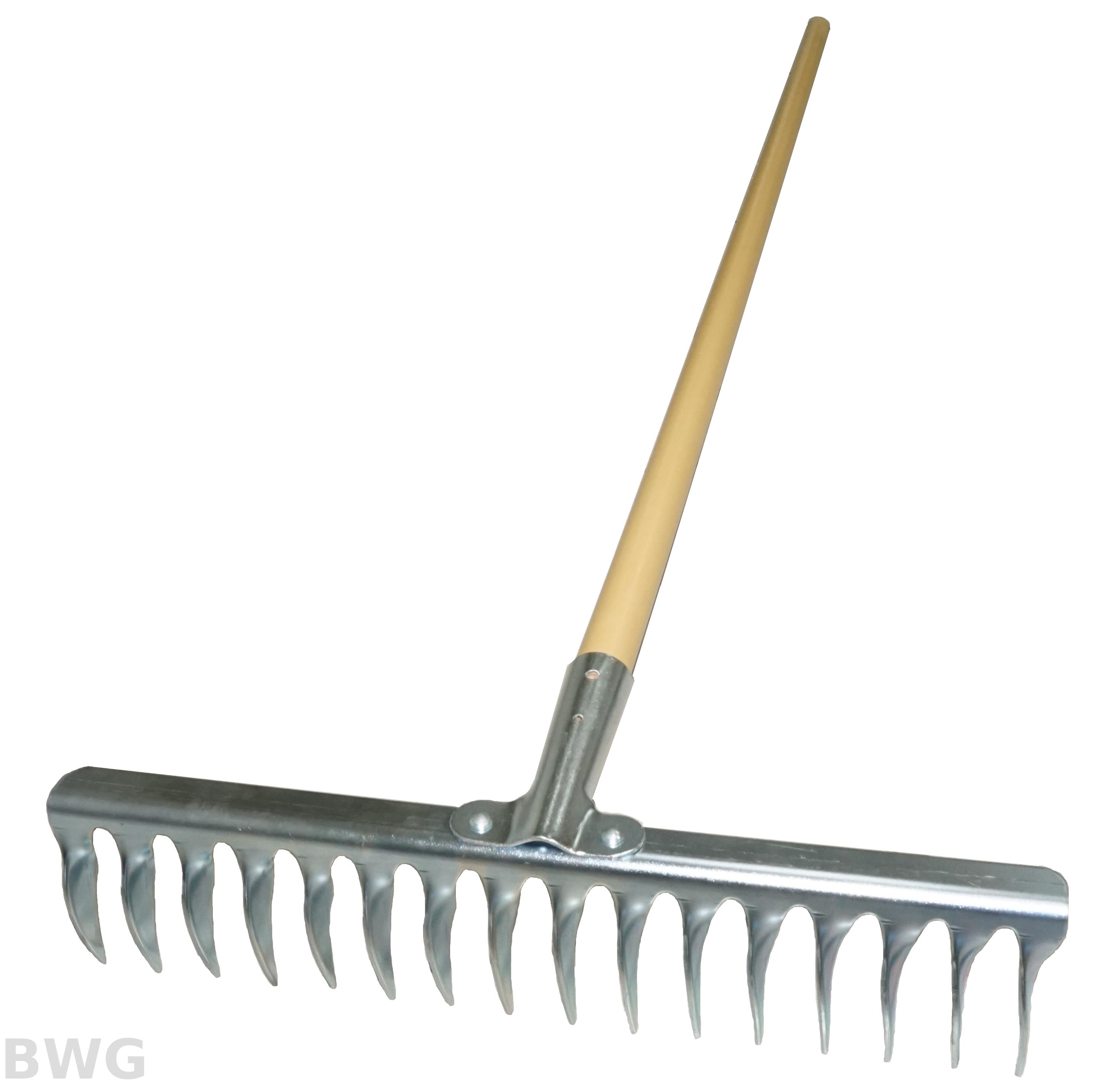 Landscape Garden Hand Tool 16 Tines Soil Rake